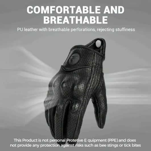 Leather Bicycle Gloves