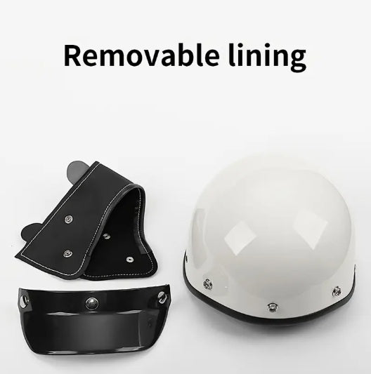 Retro Motorcycle Half Helmet