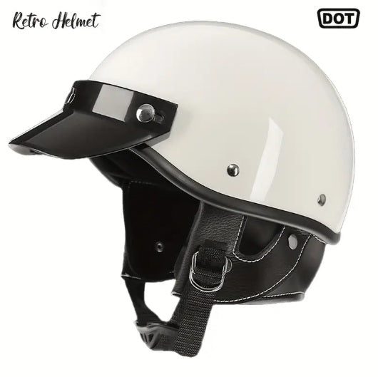 Retro Motorcycle Half Helmet