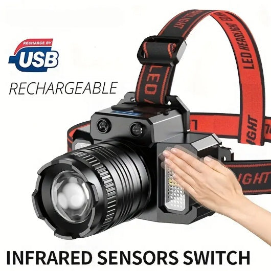 LED Re-Chargeable Sensor Headlamp